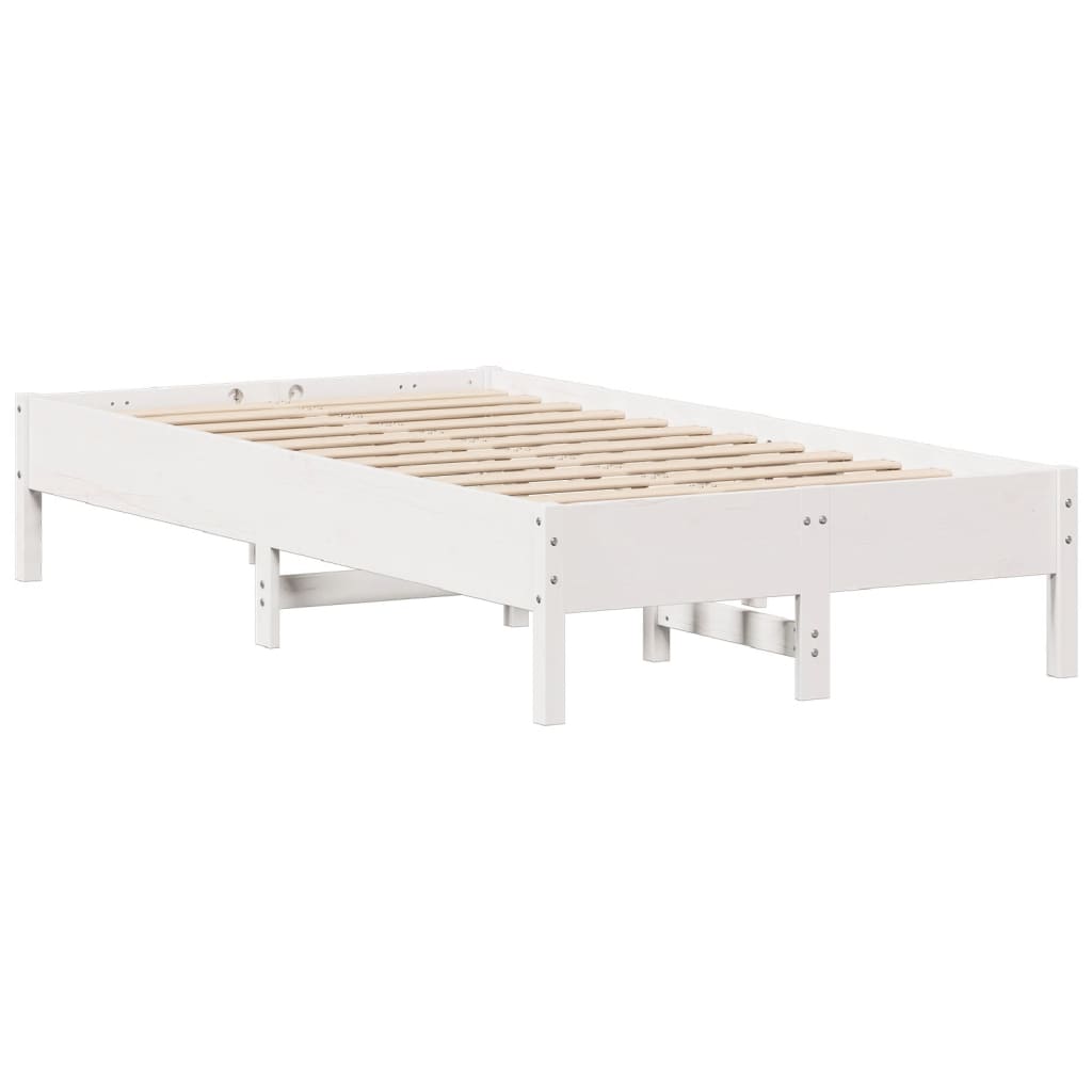 fehér tömör fenyőfa ágy matrac nélkül 90 x 200 cm