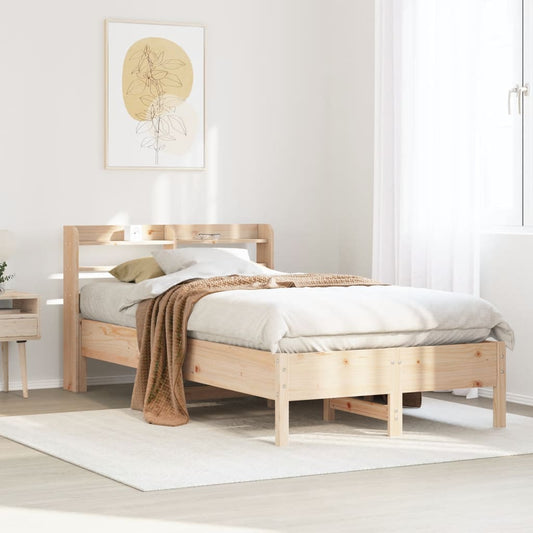 tömör fenyőfa ágy matrac nélkül 75 x 190 cm