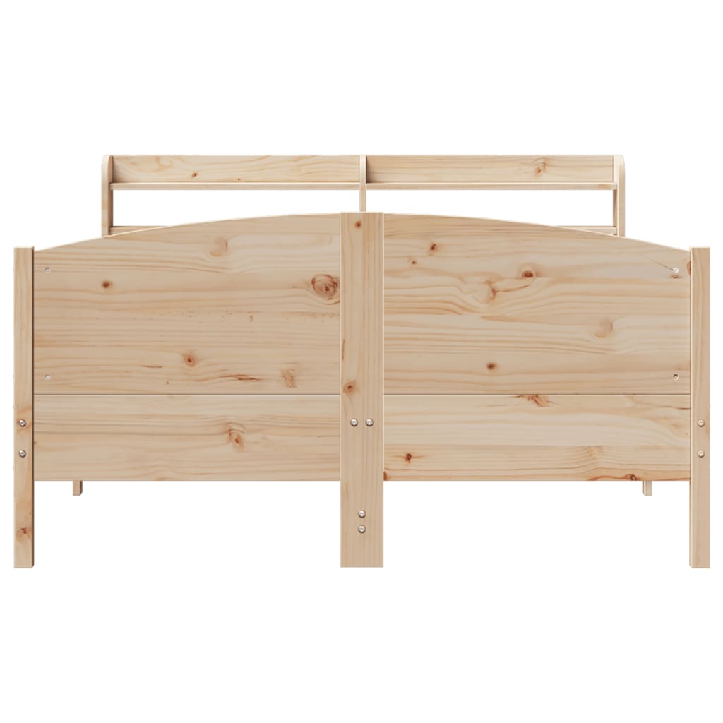 tömör fenyőfa ágy matrac nélkül 135 x 190 cm