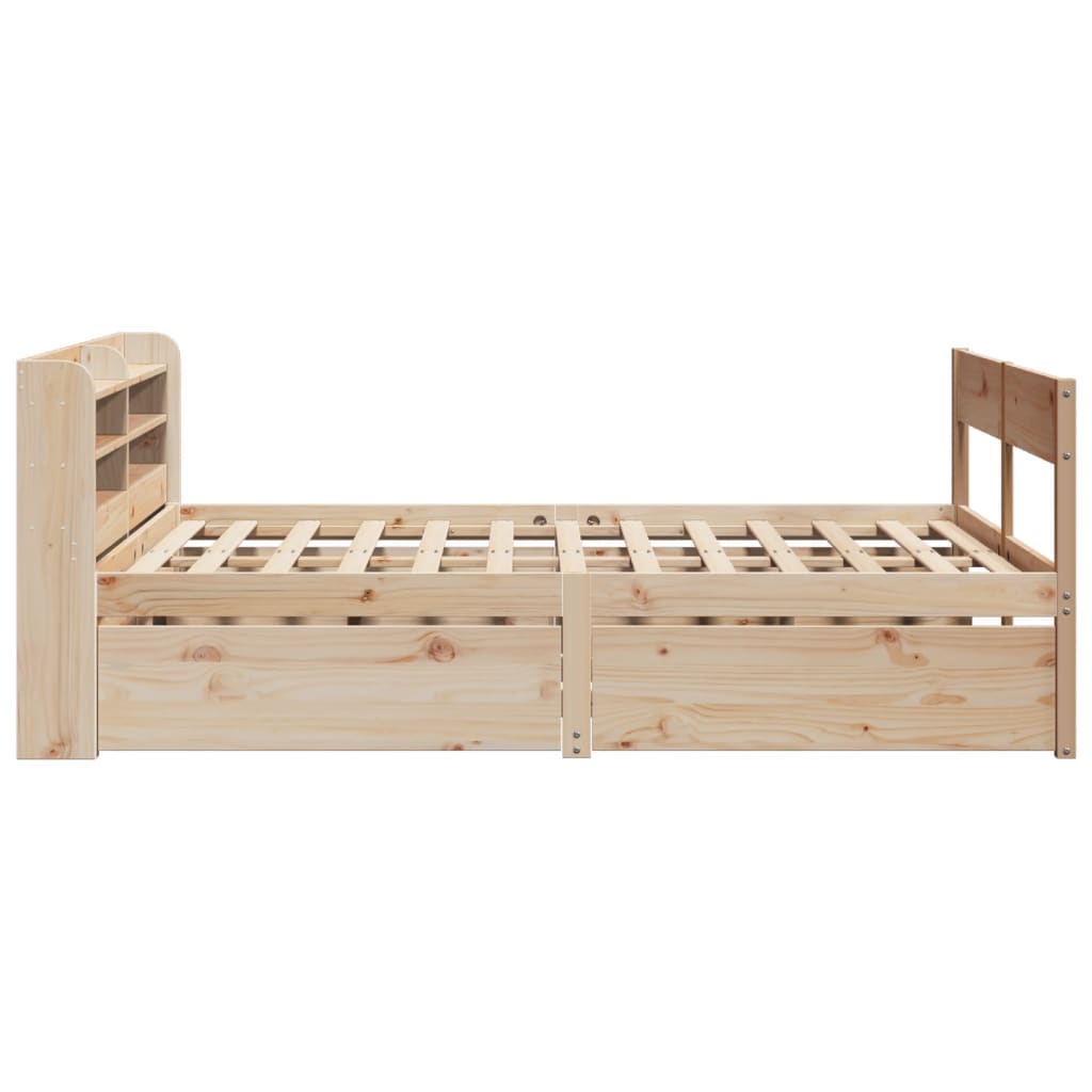 tömör fenyőfa ágy matrac nélkül 135 x 190 cm