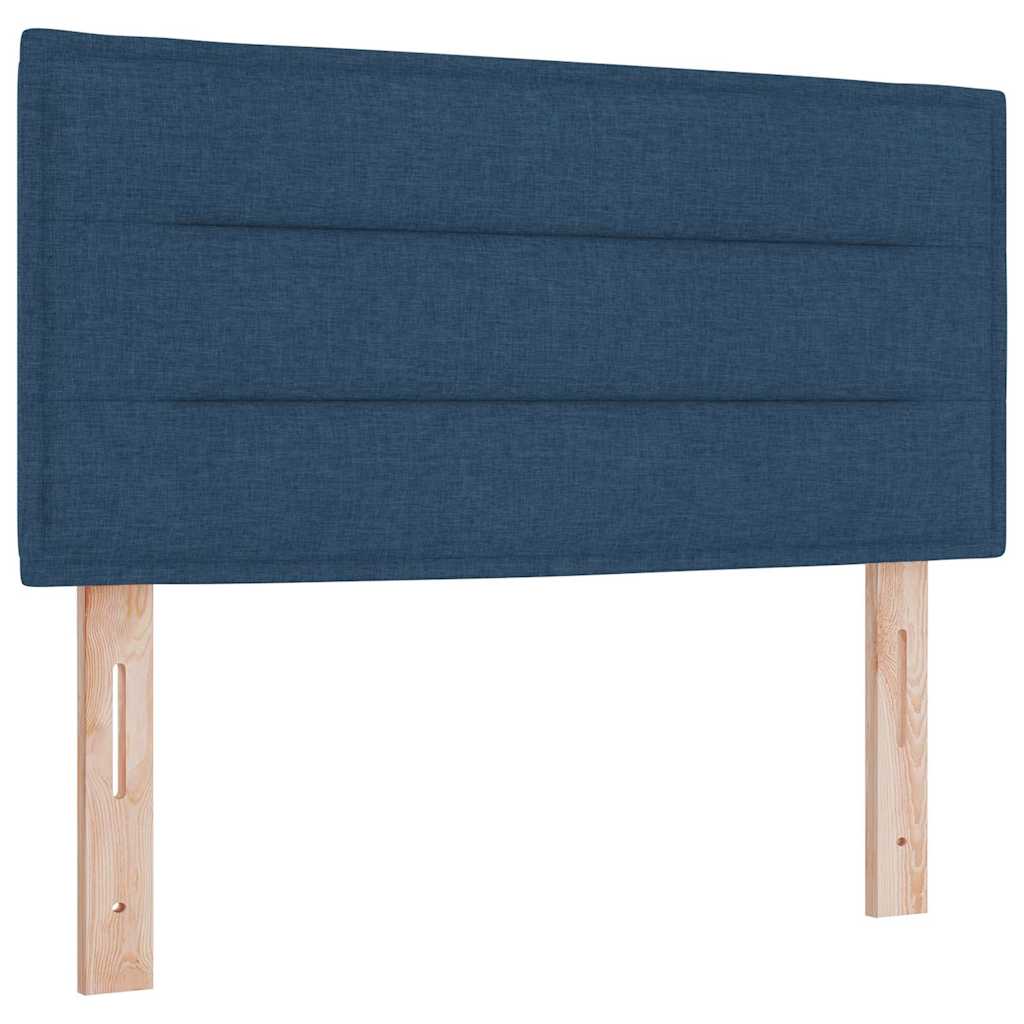 Boxspring ágy matraccal matracmal Kék 120 x 190 cm szövet