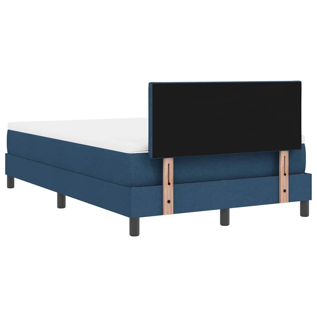 Boxspring ágy matraccal matracmal Kék 120 x 190 cm szövet