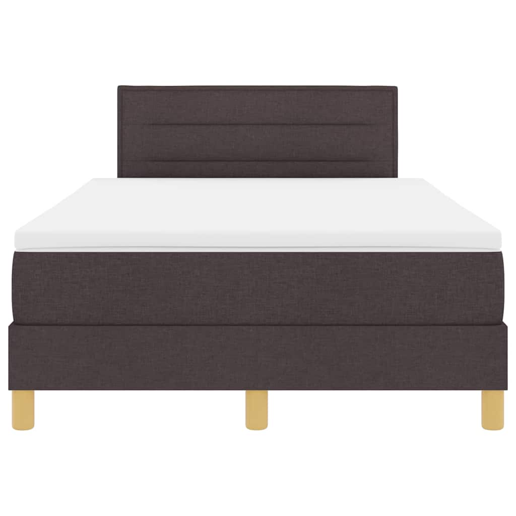 Boxspring ágy matraccal sötétbarna 120 x 190 cm szövet