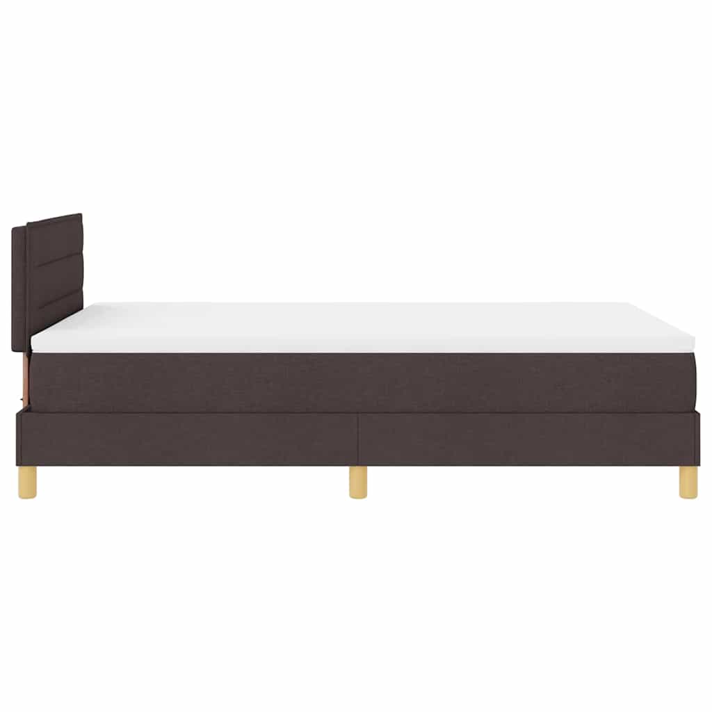 Boxspring ágy matraccal sötétbarna 120 x 190 cm szövet