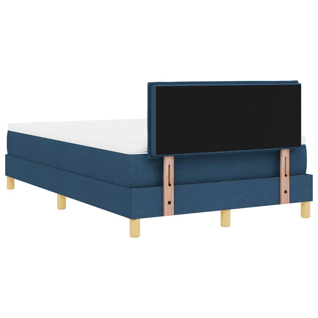 Boxspring ágy matraccal matracmal Kék 120 x 190 cm szövet