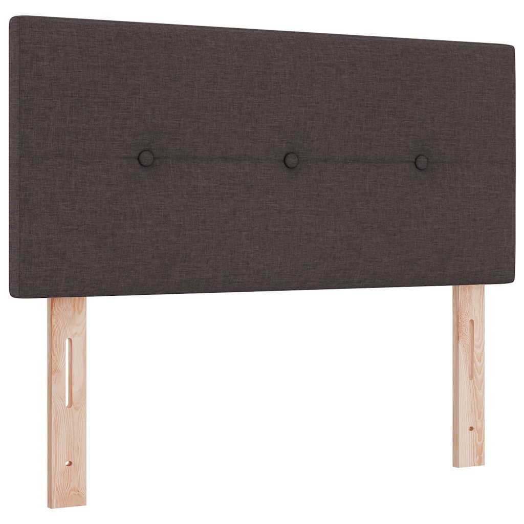 Boxspring ágy matraccal sötétbarna 120 x 190 cm szövet