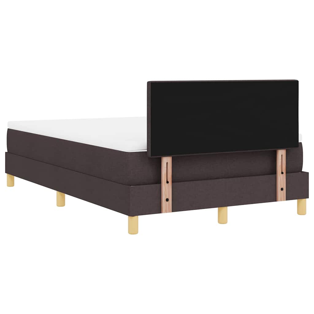 Boxspring ágy matraccal sötétbarna 120 x 190 cm szövet