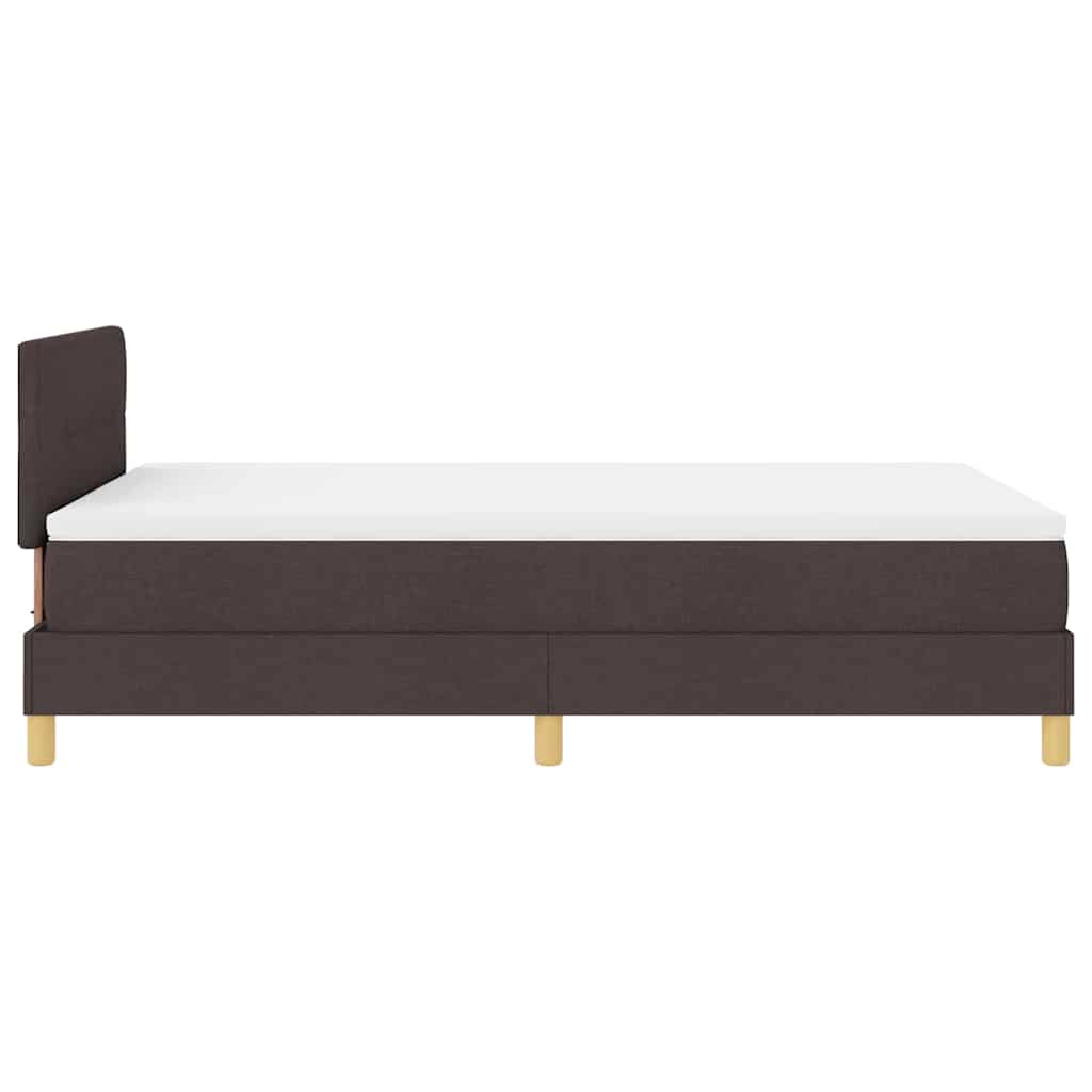 Boxspring ágy matraccal sötétbarna 120 x 190 cm szövet