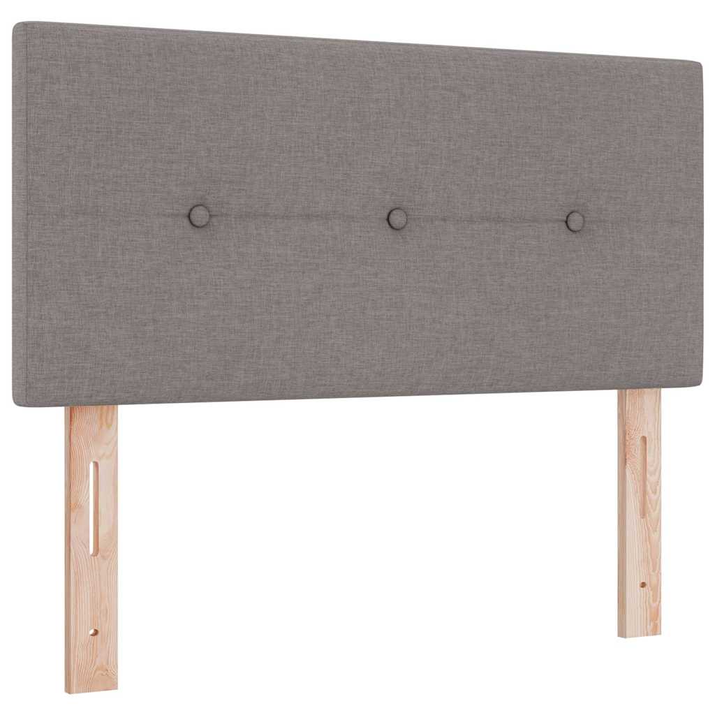 Boxspring ágy matraccal matracmal Tópszínű 120 x 190 cm szövet