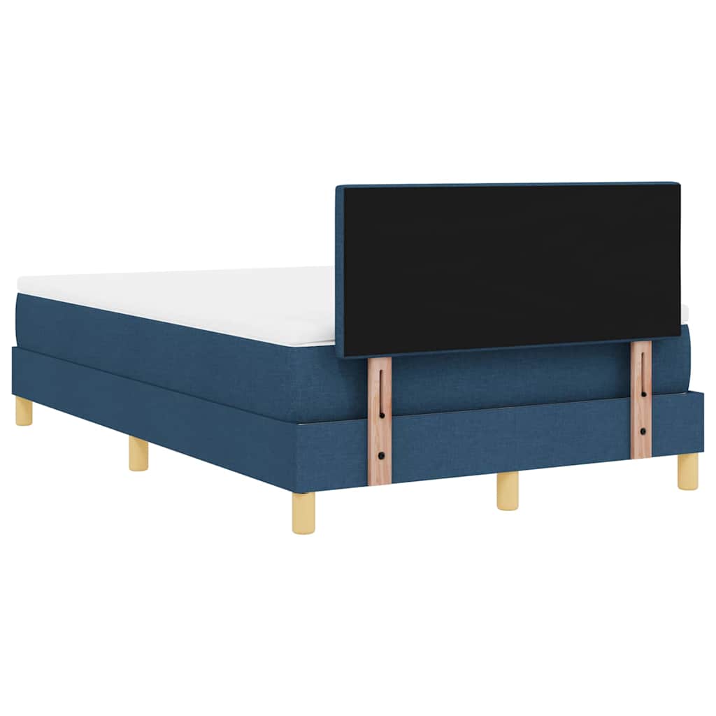 Boxspring ágy matraccal matracmal Kék 120 x 190 cm szövet