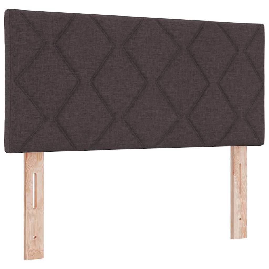 Boxspring ágy matraccal sötétbarna 120 x 190 cm szövet