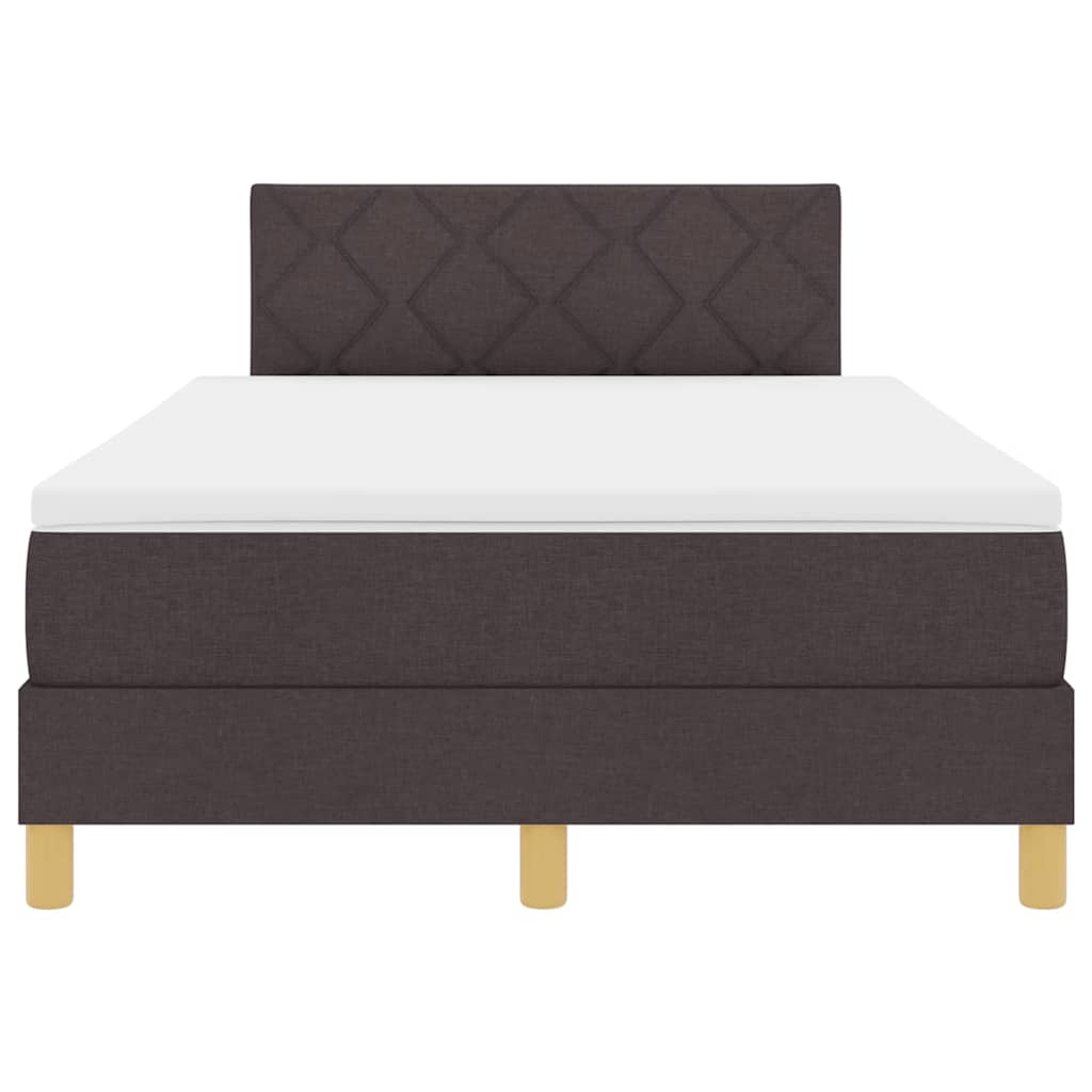 Boxspring ágy matraccal sötétbarna 120 x 190 cm szövet