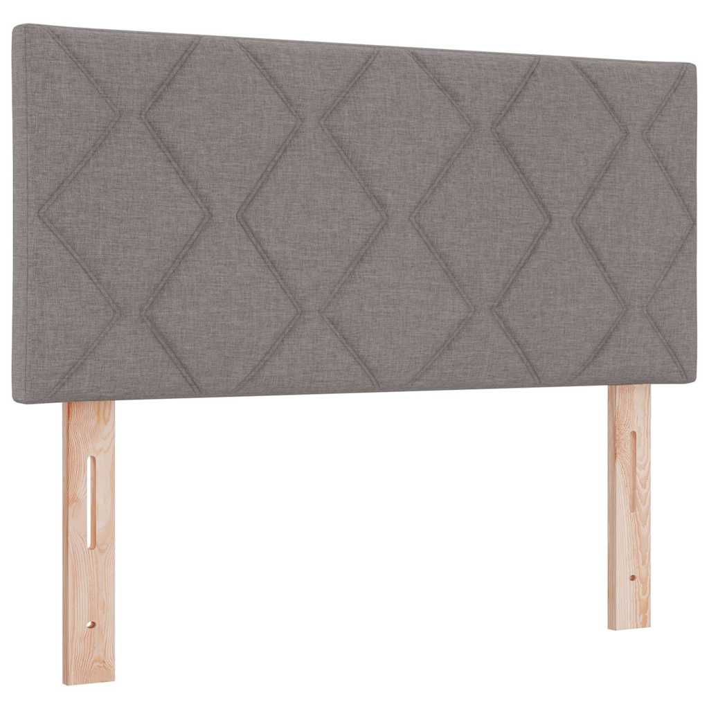 Boxspring ágy matraccal matracmal Tópszínű 100 x 200 cm szövet