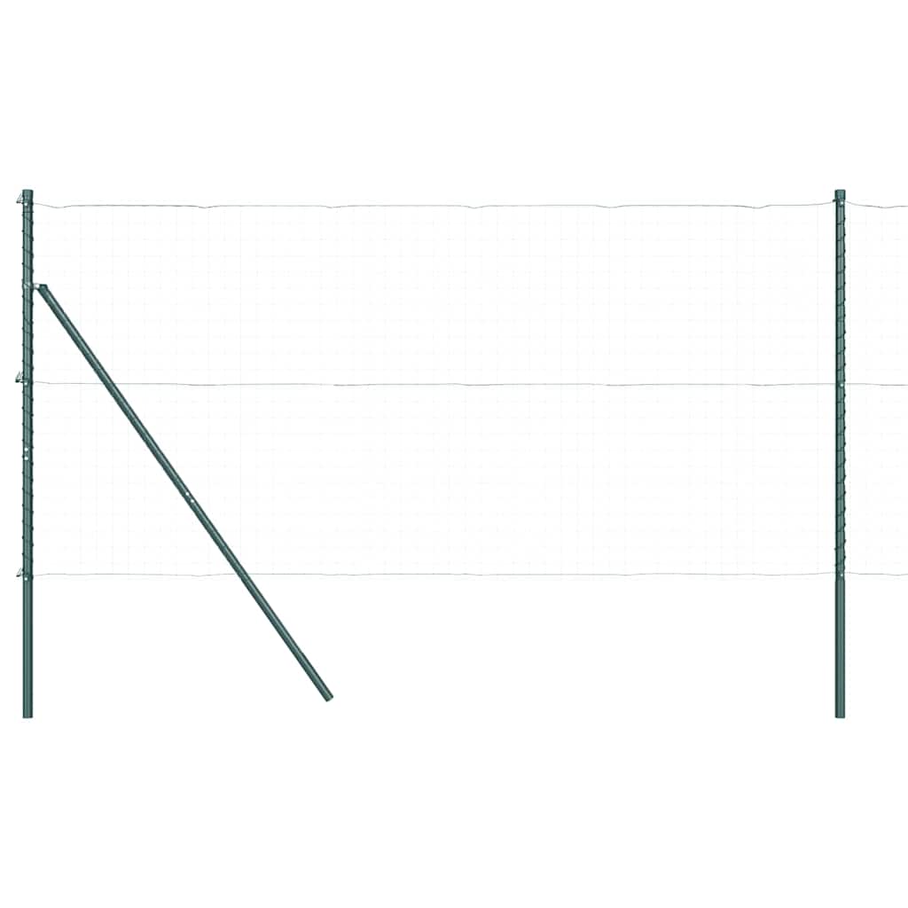 Kerítésoszlop Egyéb 52 pcs Zöld 3,2 x 3,2 x 150 cm Acél