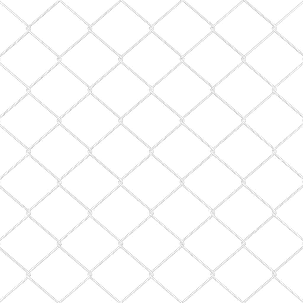 Lánckerítés oszlopokkal Ezüst 0.8 x 25 m Acél
