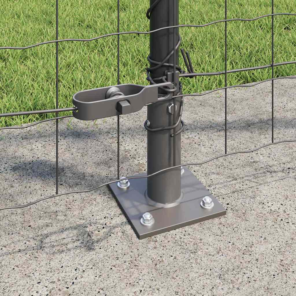 Kerítés oszlopokkal Szürke 1.2 x 25 m Acél