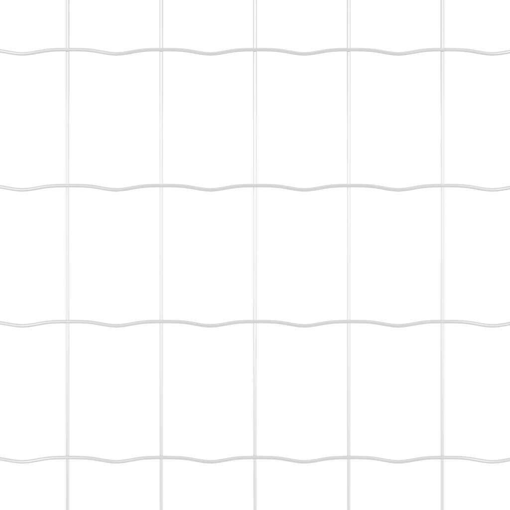 Kerítés oszlopokkal Ezüst 1.2 x 10 m Acél