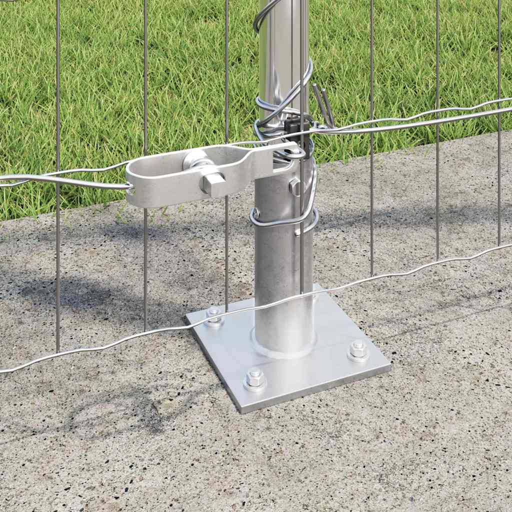 Kerítés oszlopokkal Ezüst 1.2 x 25 m Acél