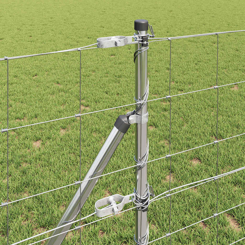 Legelőkerítés Ezüst 25 x 0.8 m Horganyzott acél