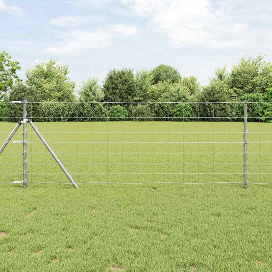 Legelőkerítés Ezüst 25 x 0.8 m Horganyzott acél