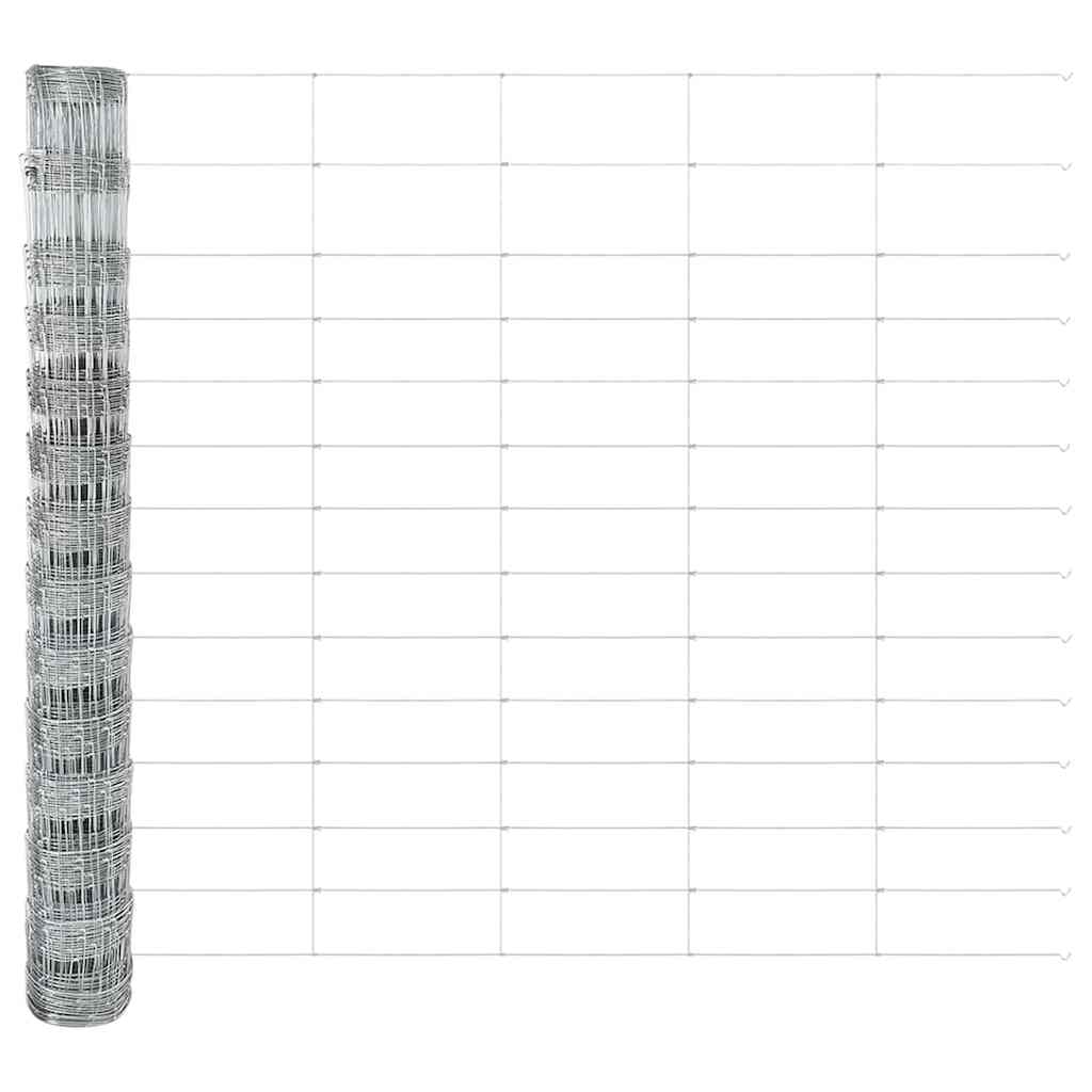 Legelőkerítés Ezüst 25 x 1.4 m Horganyzott acél