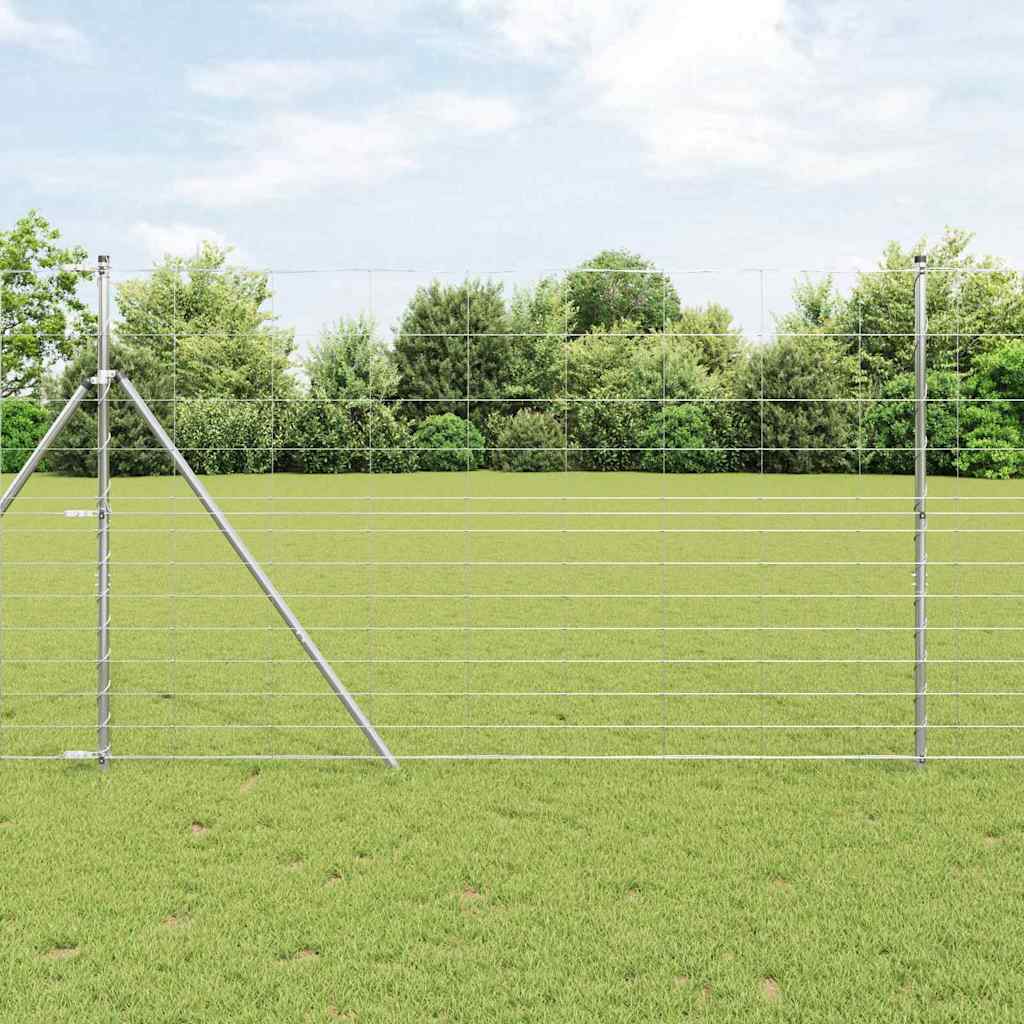 Legelőkerítés Ezüst 25 x 1.5 m Horganyzott acél