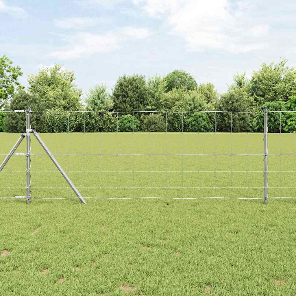 Legelőkerítés Ezüst 50 x 0.8 m Horganyzott acél