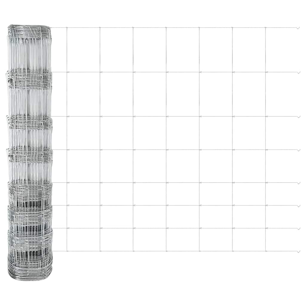 Legelőkerítés Ezüst 50 x 1 m Horganyzott acél