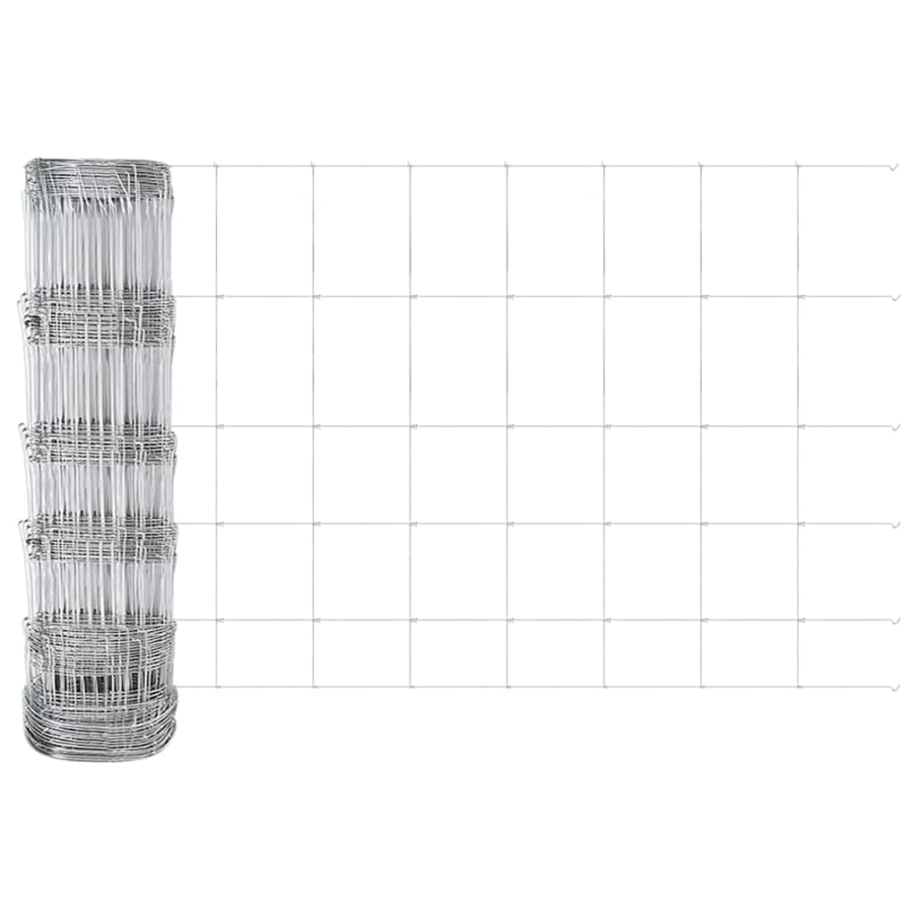 Legelőkerítés Ezüst 100 x 0.8 m Horganyzott acél