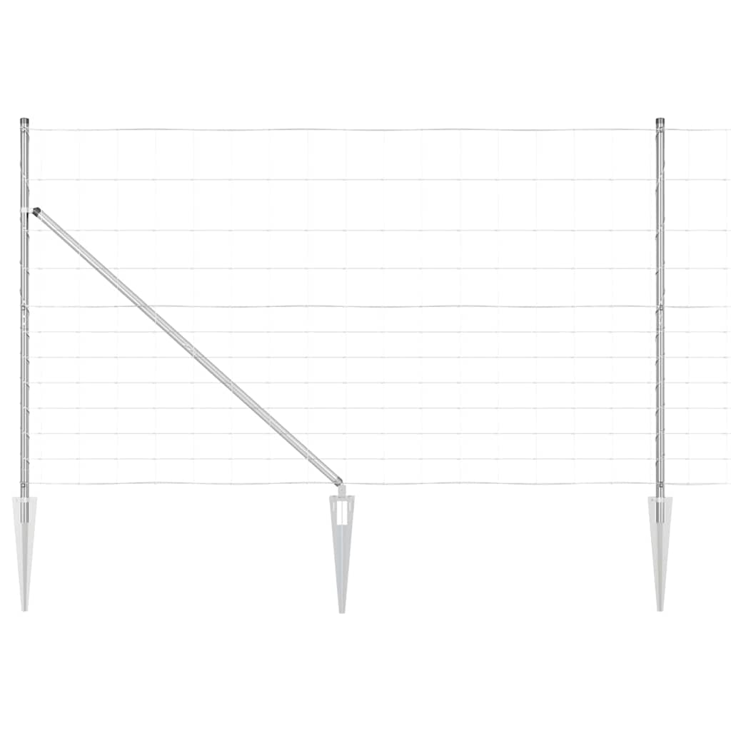 Legelőkerítés Ezüst 25 x 1.4 m Horganyzott acél
