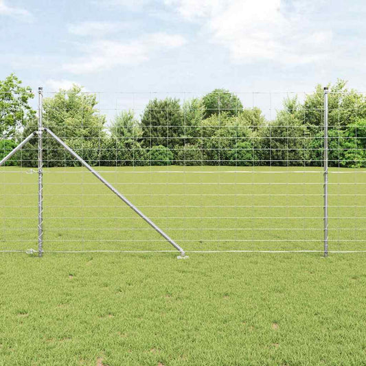 Legelőkerítés Ezüst 25 x 1.4 m Horganyzott acél