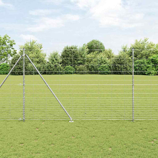 Legelőkerítés Ezüst 25 x 1.6 m Horganyzott acél