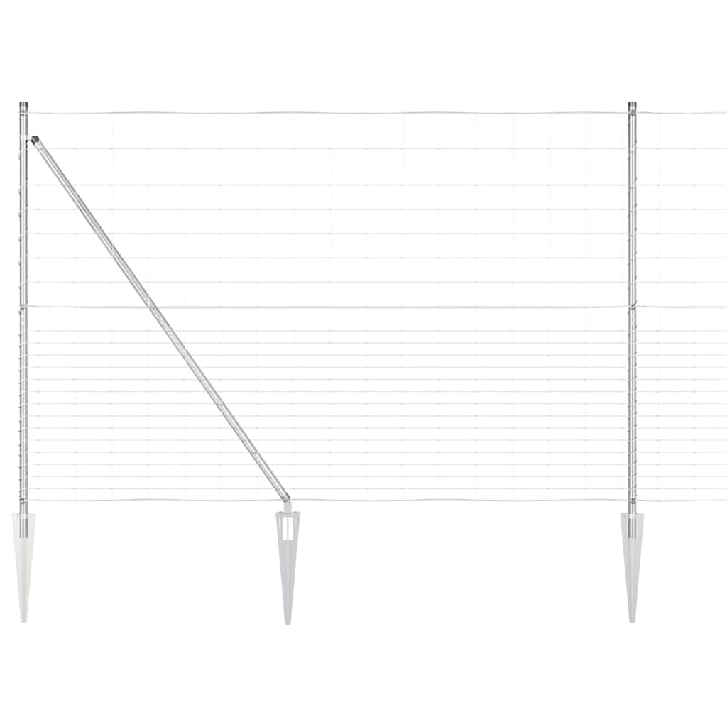 Legelőkerítés Ezüst 25 x 1.6 m Horganyzott acél