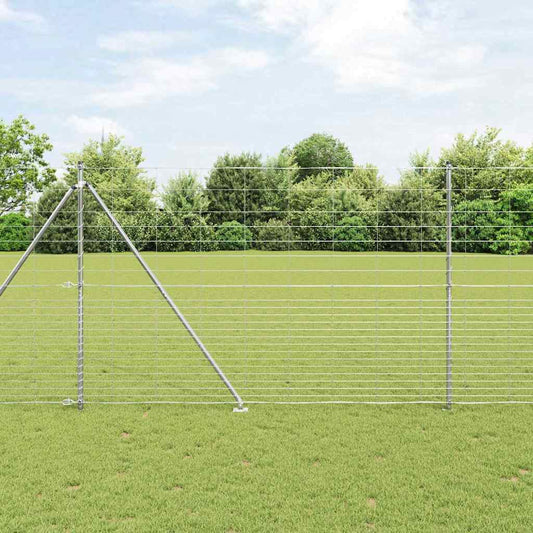 Legelőkerítés Ezüst 25 x 1.6 m Horganyzott acél