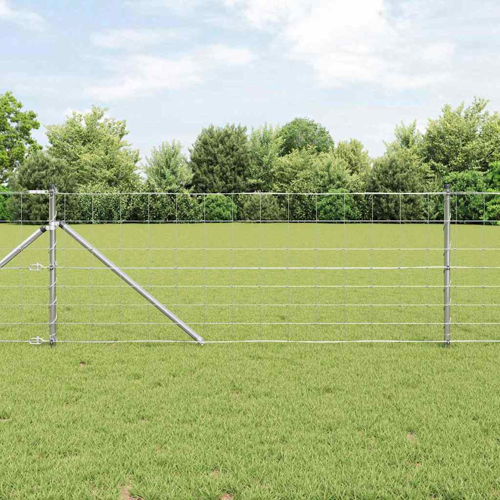 Legelőkerítés Ezüst 50 x 0.8 m Horganyzott acél