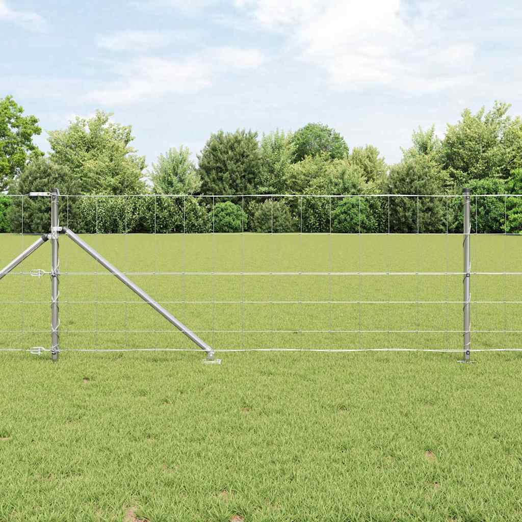 Legelőkerítés Ezüst 100 x 0.8 m Horganyzott acél