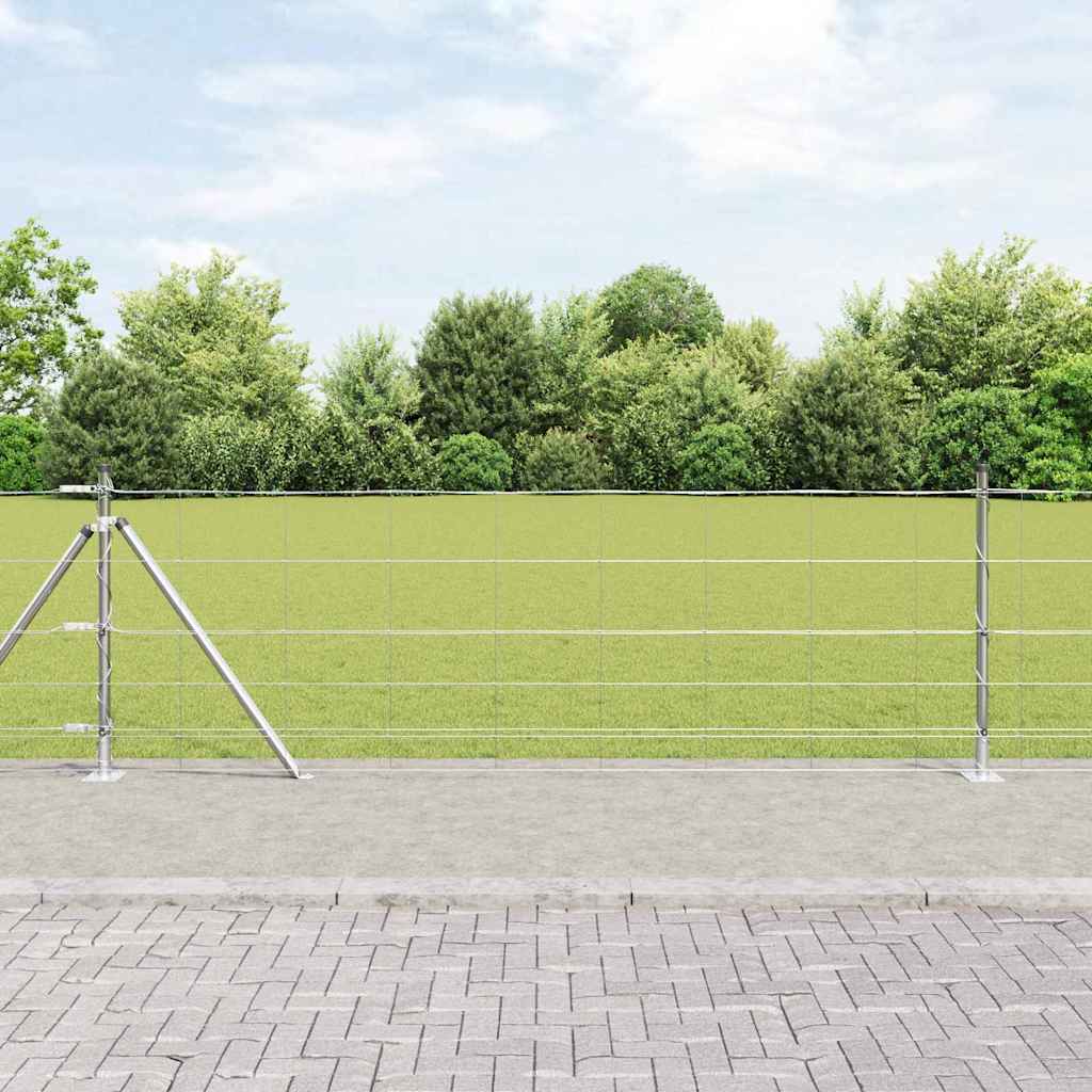 Legelőkerítés Ezüst 25 x 0.8 m Horganyzott acél