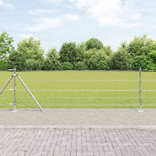 Legelőkerítés Ezüst 25 x 0.8 m Horganyzott acél