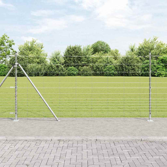 Legelőkerítés Ezüst 25 x 1.2 m Horganyzott acél