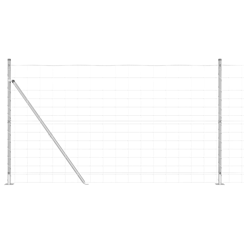 Legelőkerítés Ezüst 25 x 1.4 m Horganyzott acél