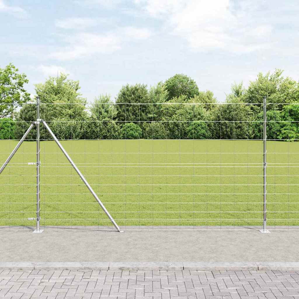 Legelőkerítés Ezüst 50 x 1.4 m Horganyzott acél
