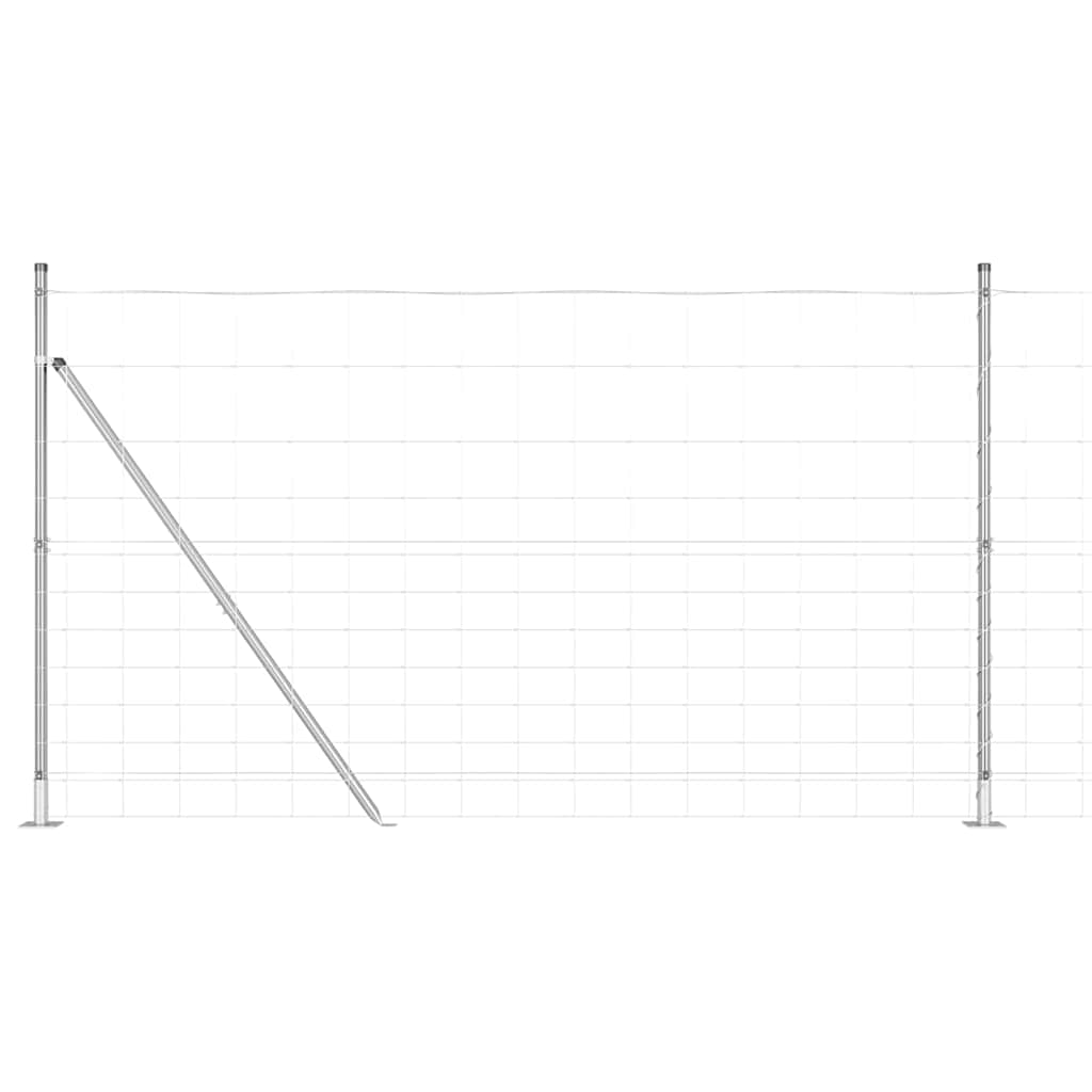 Legelőkerítés Ezüst 50 x 1.4 m Horganyzott acél
