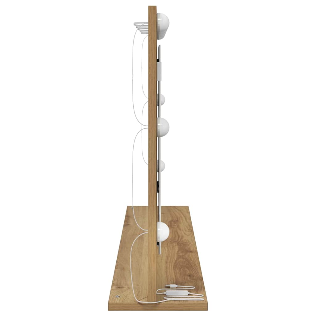 Toalett Tükör Artisan tölgy 100 x 55 x 18 cm Üveg és mérnöki fa