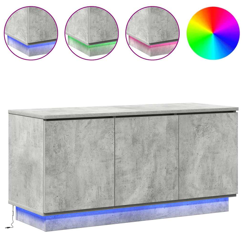 TV szekrény Beton Szürke 100 x 38 x 49 cm Faanyag