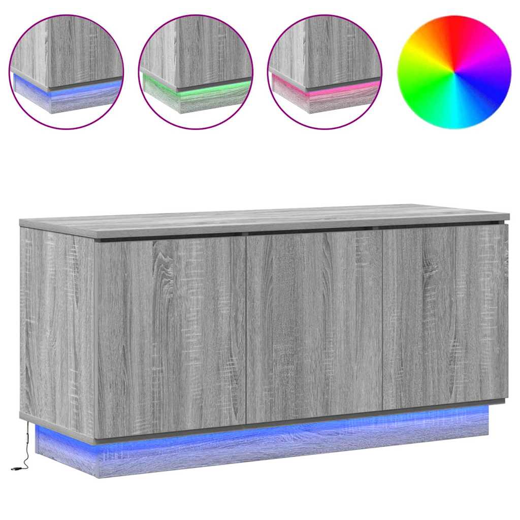 TV szekrény Szürke Sonoma 100 x 38 x 49 cm Faanyag