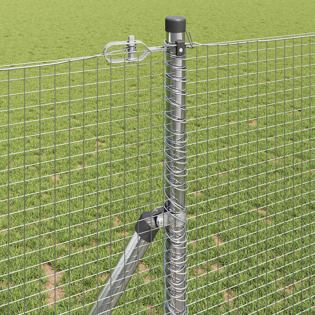 Kerítés oszlopokkal Ezüst 1.2 x 50 m Acél