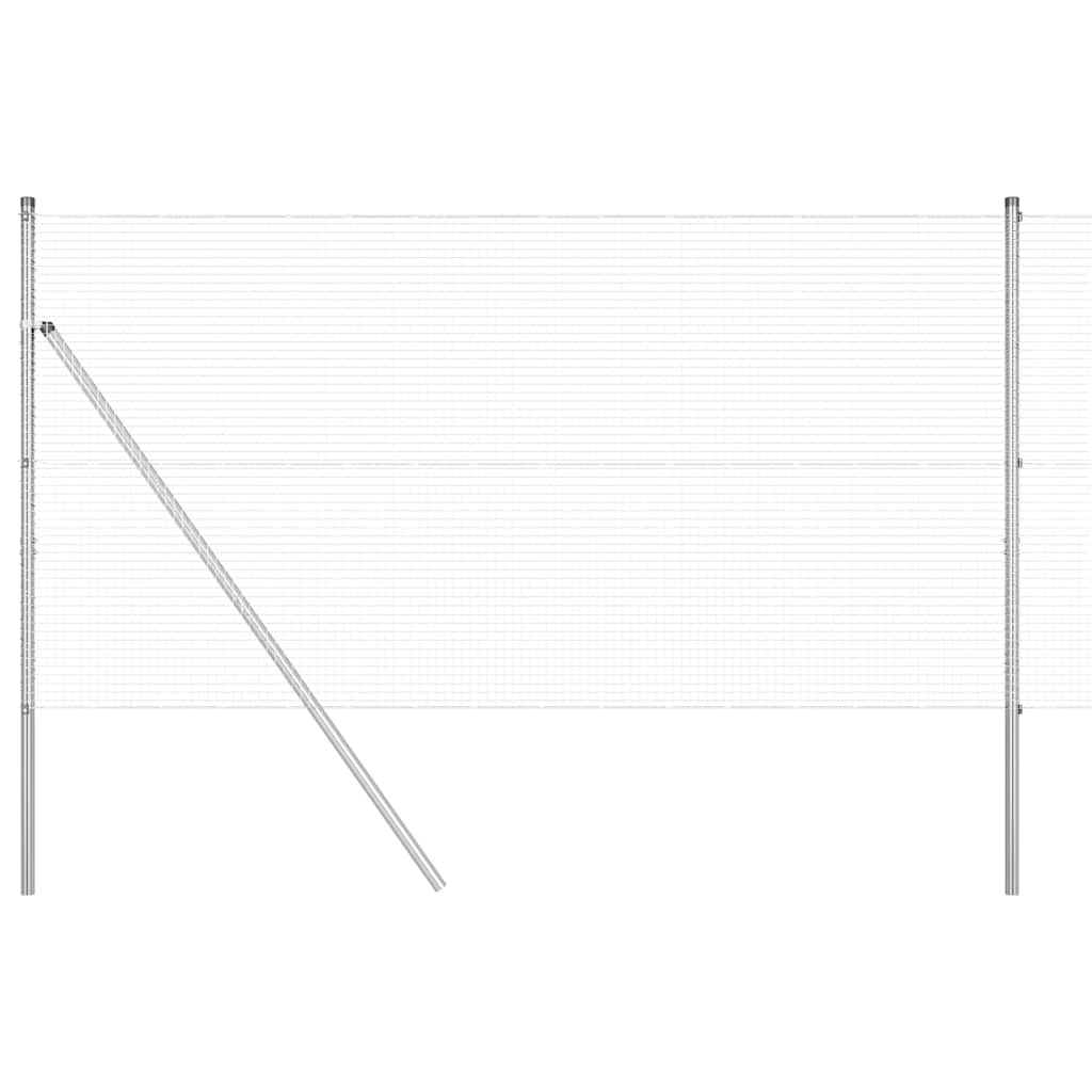 Kerítés oszlopokkal Ezüst 1.2 x 50 m Acél