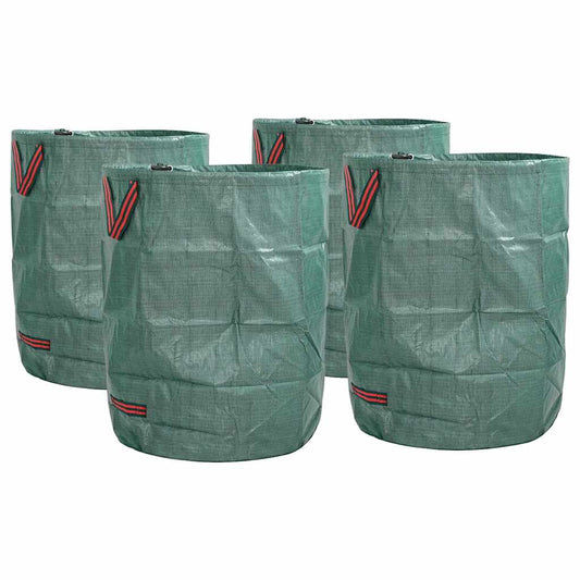 Kerti hulladéktáskák 4 pcs Zöld 66 x 66 x 83.5 cm Polipropilén