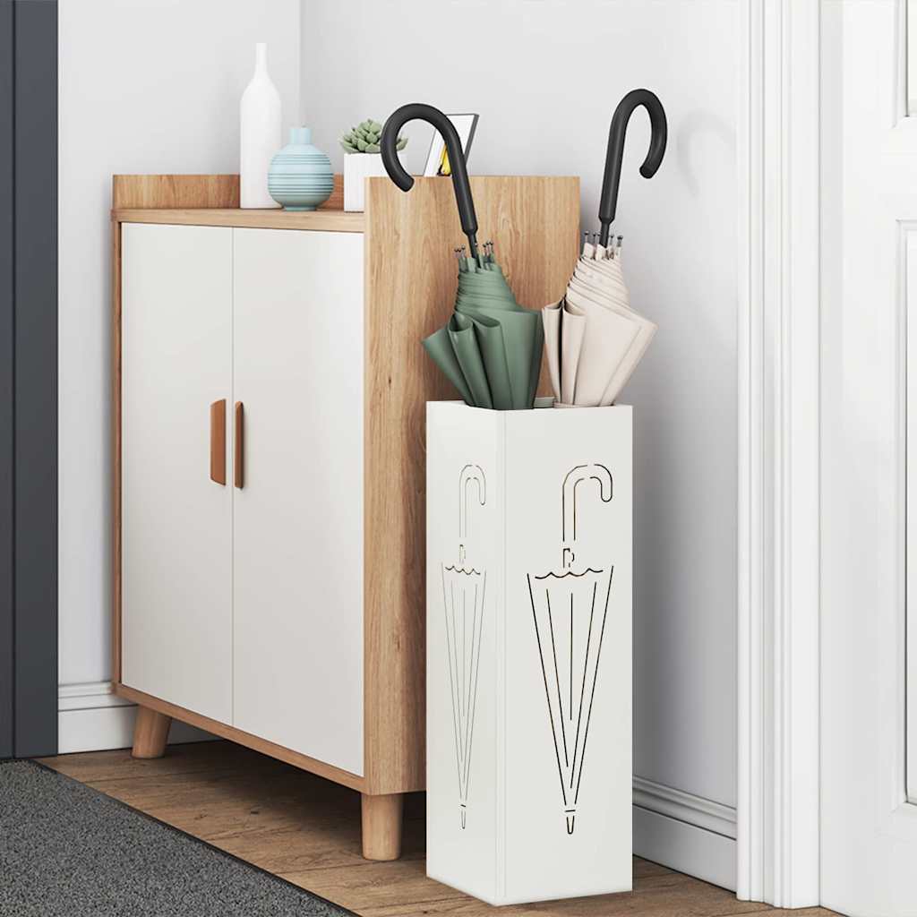 Napernyő Állvány Fehér 15.5 x 15.5 x 49 cm Fém