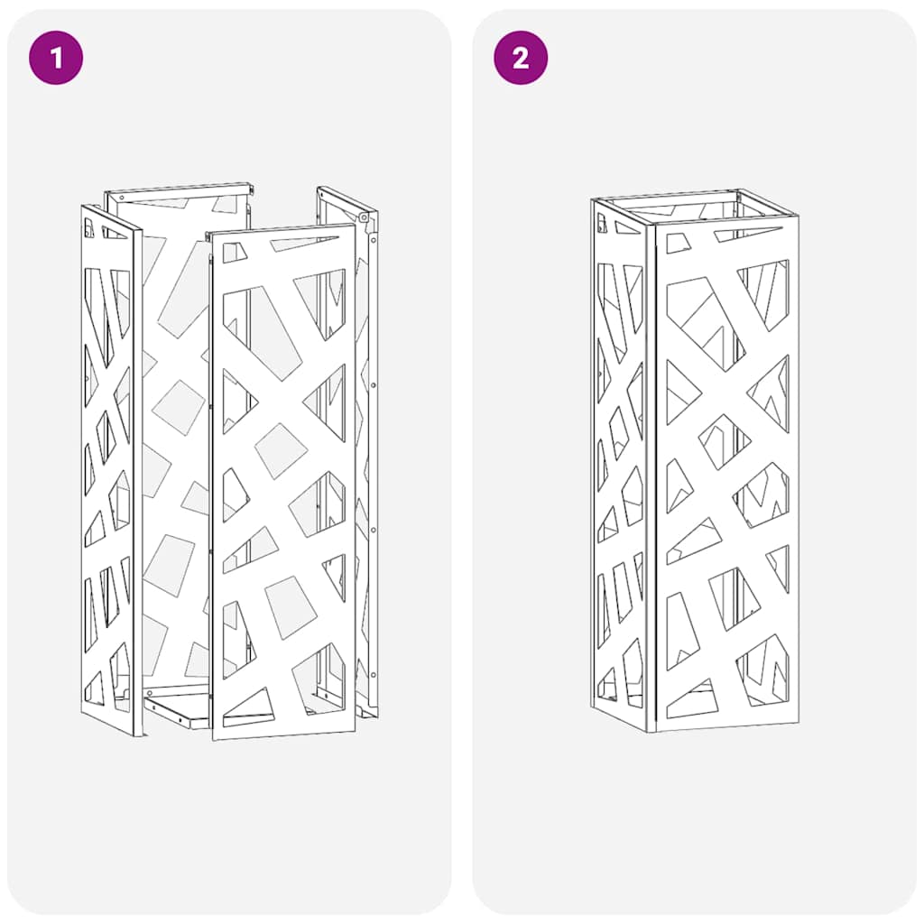 Napernyő Állvány Olívazöld 15.5 x 15.5 x 49 cm Fém